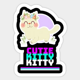 Kitty Cat Cutie- Cute Kitty- Cat Lover Sticker